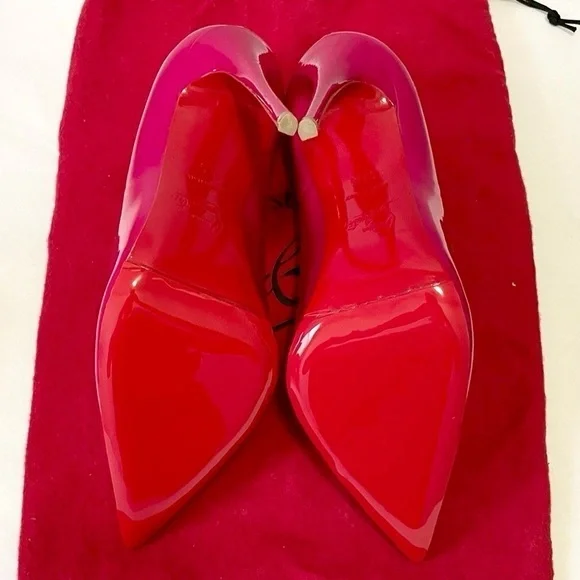 Christian Louboutin So Kate 100mm stiletto, hot pink, patent leather EU38.5 - Picture 9 of 9